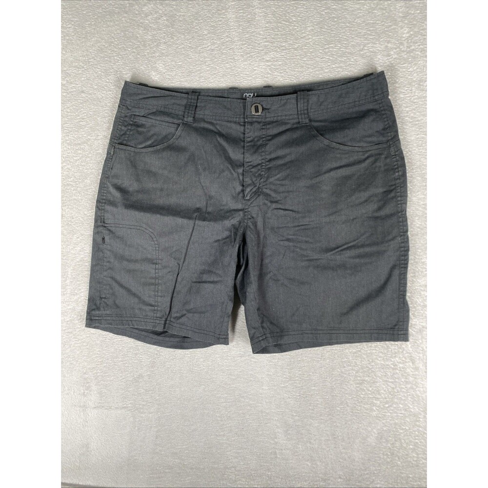 Nau Organic Cotton Chino Shorts Men's 38 Gray stretch golf walking